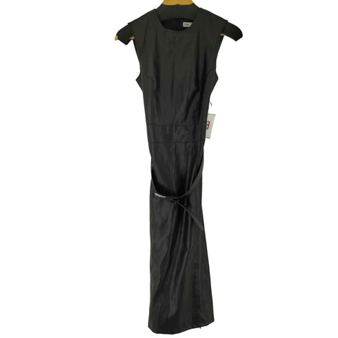 ザラ ZARA フェイクレザーノースリーブワンピース レディース import:S